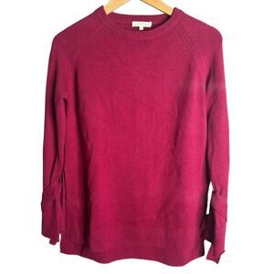 Ann Mashburn Tie Cuff Cashmere Sweater Red Size XS